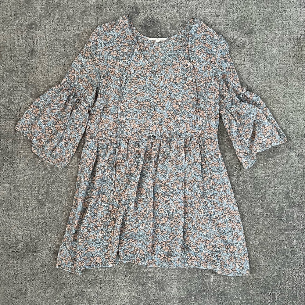 Revolve BCBGeneration Floral Sheer Cottage Mini Dress